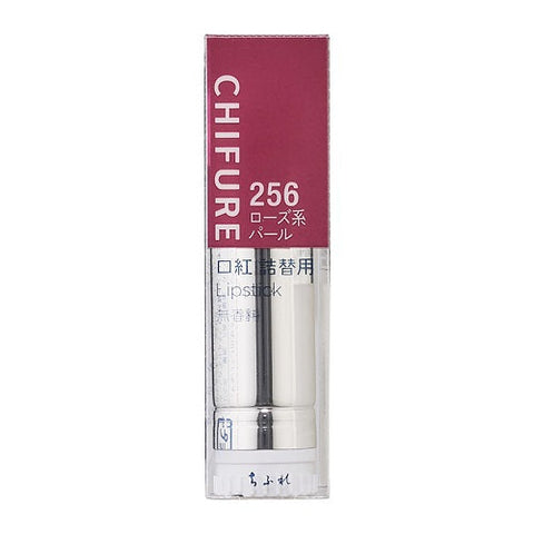 Chifure Lipstick 256 Rose Pearl [refill] - Japanese Essence Lipstick - Moisturizing Lipstick