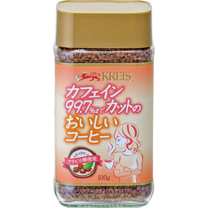 Kreis Cafe Decaffeinated Coffee Bottle 100g - Caffein-Less Coffee From Japan