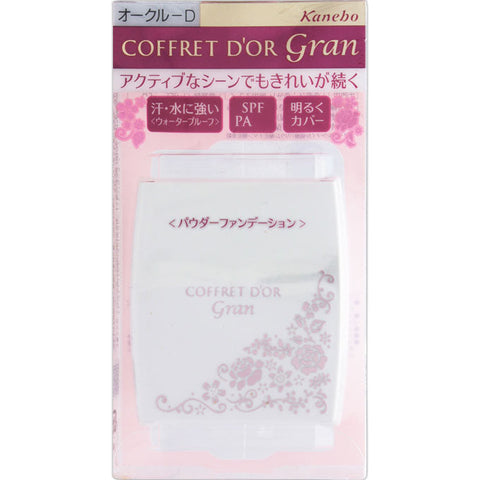 Kanebo Coffret D’or Gran Cover Fit Compact UV Foundation Waterproof Ocher D SPF40/ PA +++ 7.5g