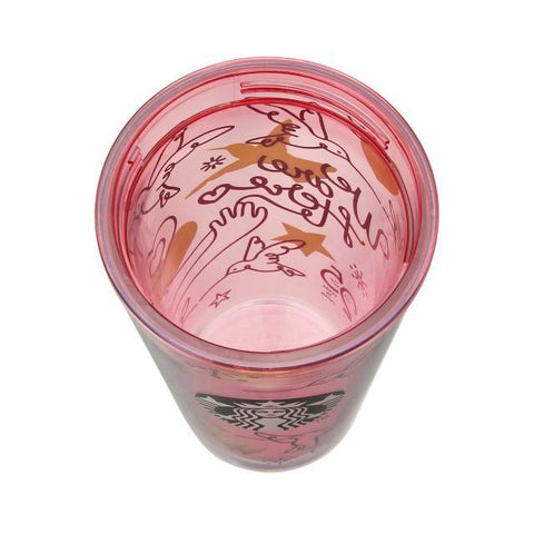 Starbucks Cold Cup Tumbler Line Art Pink 473ml - Japanese Starbucks 2021