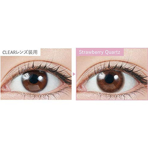 Topaz Color Contacts Topards Natural Strawberry Quartz Power -4.00 Japan [10Pcs/Box 2 Boxes Set]