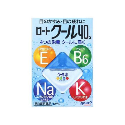 Cool 40α Cooling Vitamin Eye Drops (12ml) - Best-selling Japanese Eye Drop