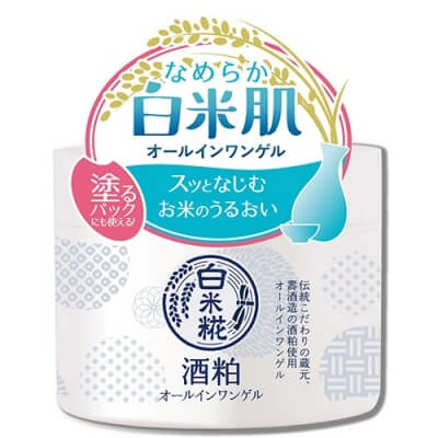 Cosmetics Slow Land White Jiuqu Rice Facial Gel  All In One 180g - Japanese Moisturizer