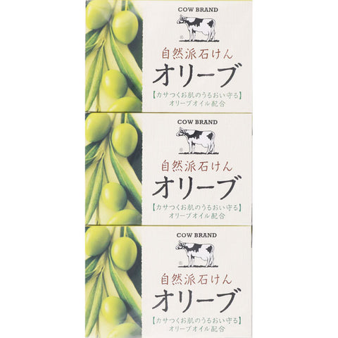 Cow Brand Natural Soap Olive 100g × 3