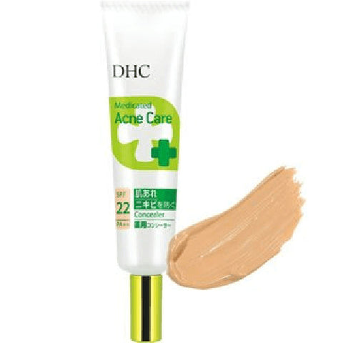 Dhc Medicated Acne Care Concealer 01 Natural Ocher SPF22 PA++ 10g - Concealer For Ace-Prone Skin