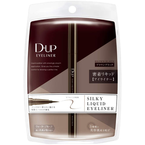 D-Up Silky Liquid Eyeliner Wp Brown Black 1 From Japan