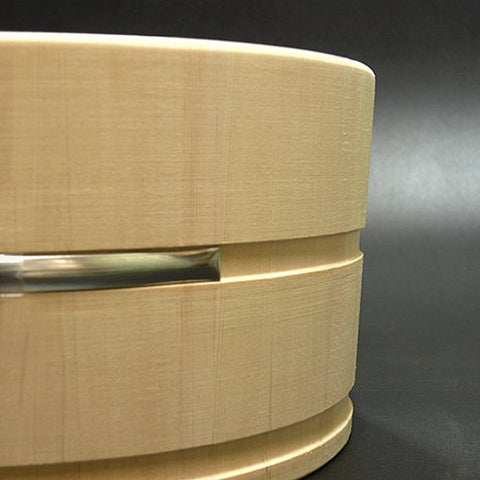 Daiwa Industry Hinoki Wooden Bucket 24X10Cm Japan - Mildew Resistant Water Repellent Stainless Steel Hoop