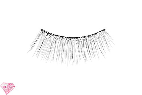 5 Pairs Diamond Rush No.003 Upper Eyelash Extensions For Natural Look - Made In Japan