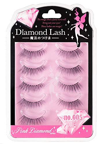 Diamond Rush 5 Pairs Upper Eyelashes Fluffy Tufts Japan For Large Eyes