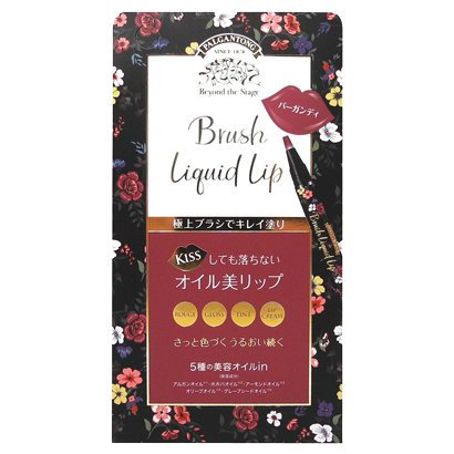 Palgantong Brush Liquid Lip 01 Burgundy - Japanese Liquid Lipsticks - Moisturizing Lipsticks