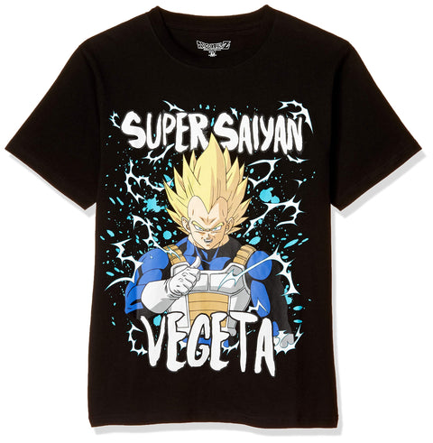 Dragon Ball Z Super Saiyan Vegeta T-Shirt Black Japan L 120 Char