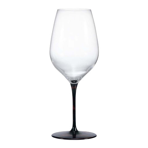 Ebm Crystal Glass Lacquered Pair Wine Glass Black - 430ml