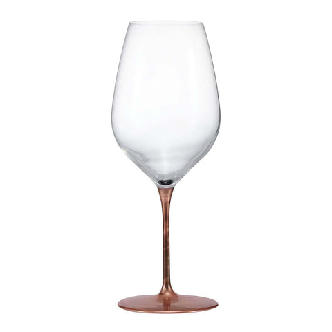 Ebm Crystal Glass Lacquered Pair Wine Glass Bronze - 430ml