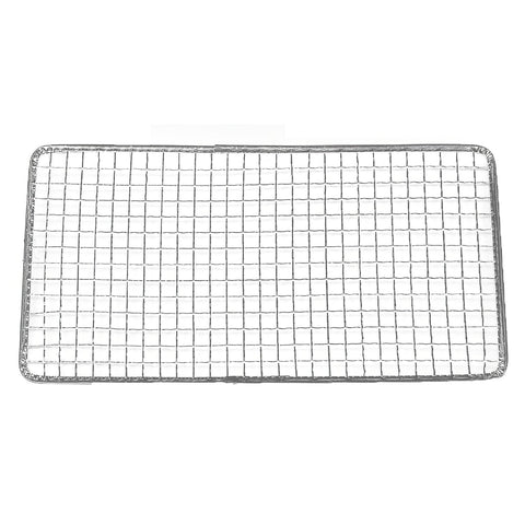 Ebm Galvanized Iron Rectangular Barbecue Grill Mesh 200 Pieces 29.5 x 18.8cm