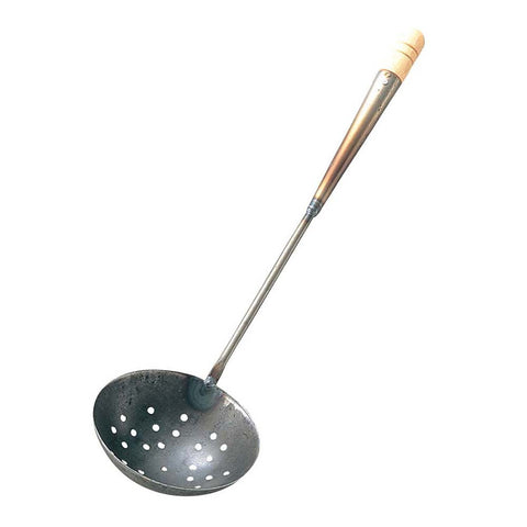 Ebm Iron Perforated Wok Ladle Large