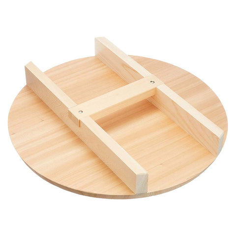 Ebm Sawara Cypress Wooden H Shaped Lid 36cm