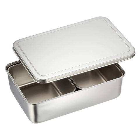 Ebm Stainless Steel Antibacterial Yakumi Seasoning Container 2 Compartments