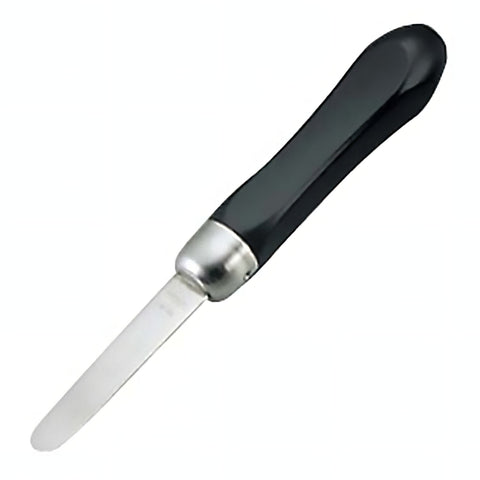 Ebm Stainless Steel Ark Shell Knife With Black Handle