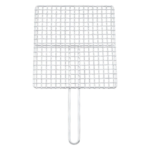 Ebm Stainless Steel Barbecue Grill Mesh Single Handle 33cm