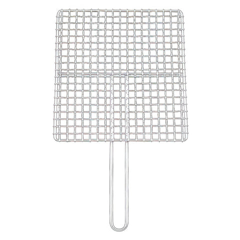 Ebm Stainless Steel Barbecue Grill Mesh Single Handle 40cm