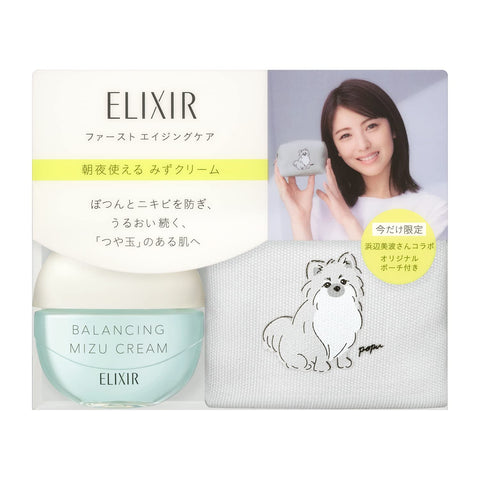 Elixir Balancing Mizu Cream Limited Set P 60g - Japanese Anti-Acne Cream - Moisturizing Cream