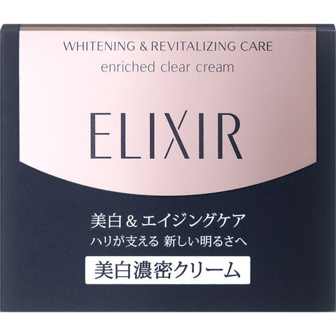 Shiseido Elixir Whitening & Revitalizing Care Enriched Clear Cream 45g - Japanese Anti-Aging Cream