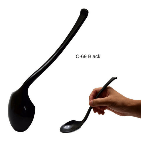 Entec Japan Melamine Long-Handled Ramen Spoon 21.8Cm Black