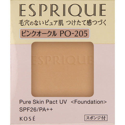 Kosé Esprique Pure Skin Pact UV Foundation PO 205 SPF26/ PA ++ 9.3g [refill]