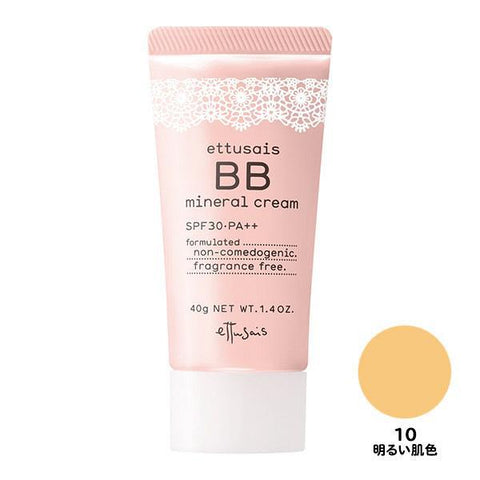 Ettusais Bb Mineral Cream Bright Skin Color 10 SPF30 PA++ 40g - Japan Makeup Base