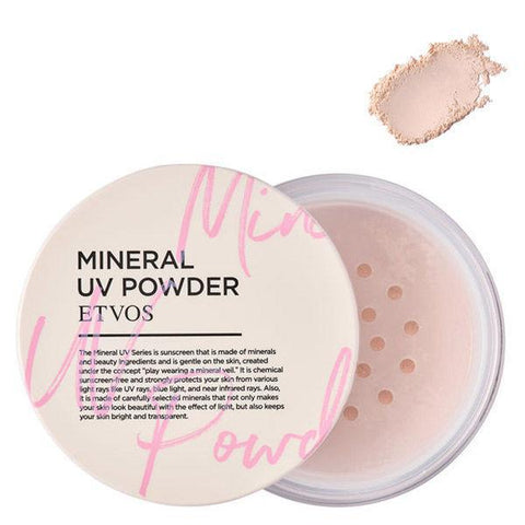 Etvos Mineral UV Powder SPF50 PA++++ Pink Beige 5g - Japanese Makeup Base Products