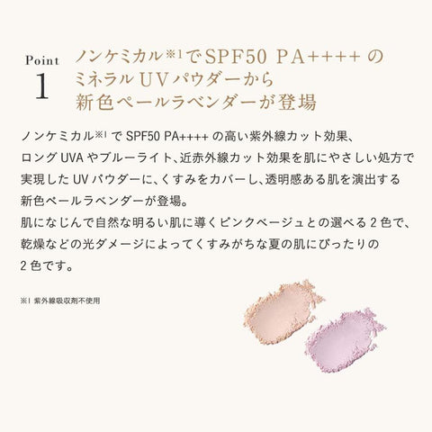 Etvos Mineral UV Powder SPF50 PA++++ Pink Beige 5g - Japanese Makeup Base Products