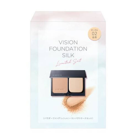 Ex Beaute Vision Foundation Silk Limited Set Ocher 02 SPF18 PA ++ 11g - White Makeup Foundation