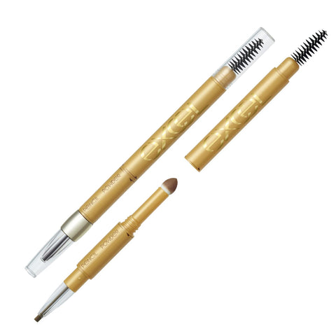 Excel Powder & Pencil Eyebrow EX PD11 (Apricot Brown) 3-in-1 - Eyebrow In Japan