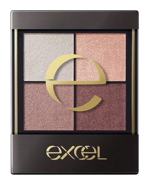 Excel Japan Real Close Shadow Cs04 (Plum Knit) Palette Eye Shadow