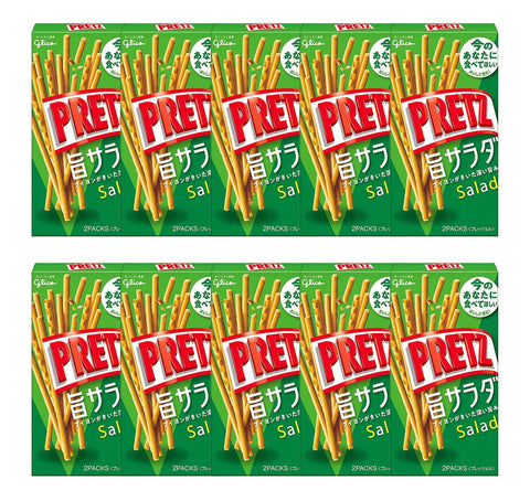 Pretz Japan Delicious Salad Snack 69G X10 Pieces - Ezaki Glico