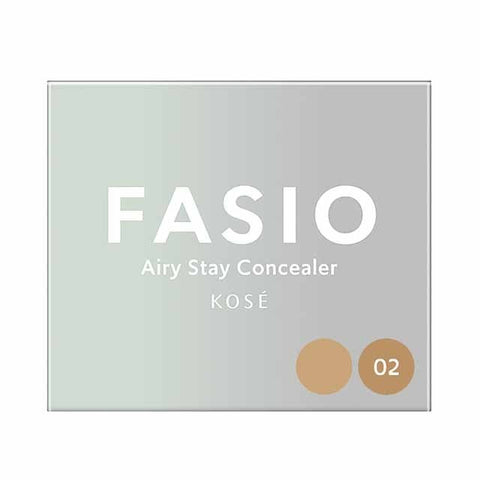 Kose Fasio Airy Stay Concealer 02 Beige Orange Beige 1.5g - Cream Type Concealer