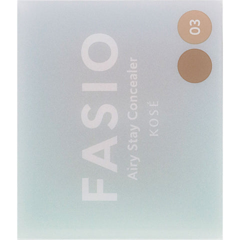 Kose Fasio Airy Stay Concealer 03 Beige Dark Beige 1.5g - Cream Type Concealer