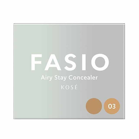 Kose Fasio Airy Stay Concealer 03 Beige Dark Beige 1.5g - Cream Type Concealer