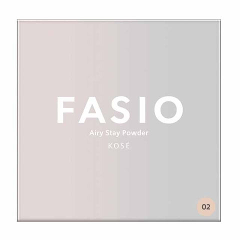 Kose Fasio Airy Stay Powder 02 Beige SPF15 PA++ 10g - Face Powder - Made In Japan