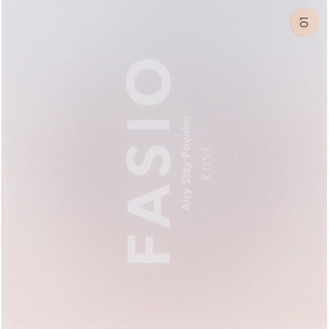 Kose Fasio Airy Stay Powder 01 Pink Beige SPF15 PA++ 10g - Face Powder - Made In Japan