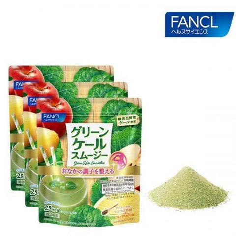 Fancl Green Kale Smoothie 170g 10 Times x 3 Bags - Japanese Vitamin And Health Supplement