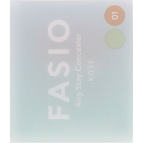 Kose Fasio Airy Stay Concealer 01 Beige Green Beige 1.5g - Cream Type Concealer