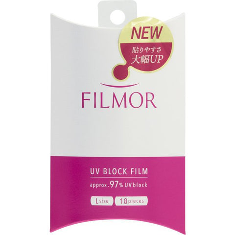 Filmor UV Block Film Size L 18 Pieces - Stick-On Sunscreen Blocks Approximately 97% Of UV Rays