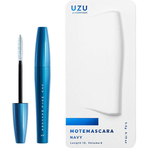 Flow Fushi Uzu Mote Mascara Navy 5.5g - Japanese Waterproof Mascara - Eyelashes Makeup