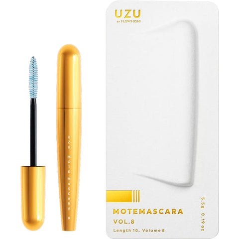 Flow Fushi Uzu Mote Mascara Vol.8 Black 5.5g - Japanese Waterproof Mascara