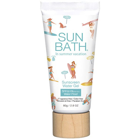 Fragrancy Sun Bath Sunscreen Water Gel SPF50 PA++++ 80g - Gel Type Suncreen For Summer