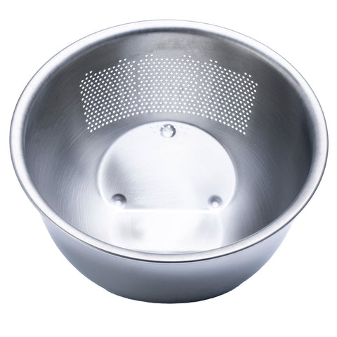 Fujii Japan Stainless Steel 3-Way Rice Washing Bowl 21.5Cm Strainer