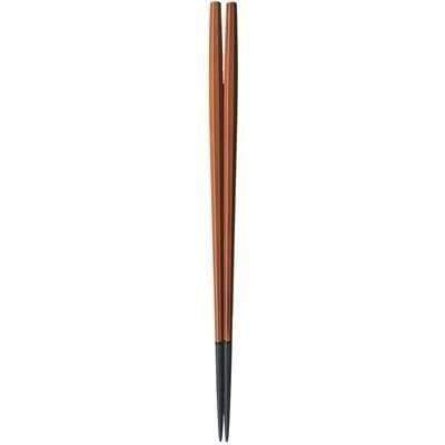 Fukui Craft Japan Octagonal Double-Lacquered Non-Slip Chopsticks 22.5Cm Shunkei Lacquer Brown