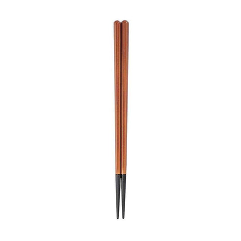 Fukui Craft Japan Pbt Resin Hexagonal Wood Grain Chopsticks 22.2Cm Shunkei