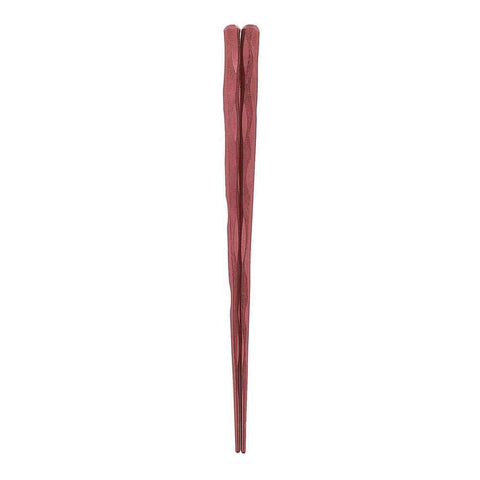 Fukui Craft Japanese Ittobori Resin Hexagonal Chopsticks 22.5Cm Brown